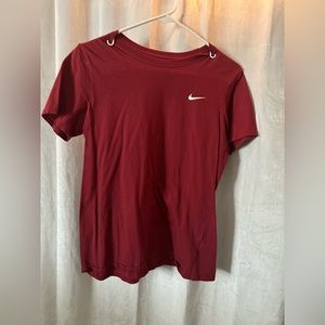 Nike burgundy athletic shirt
